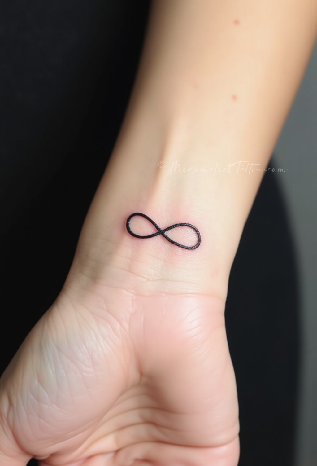 Small infinity symbol tattoo
