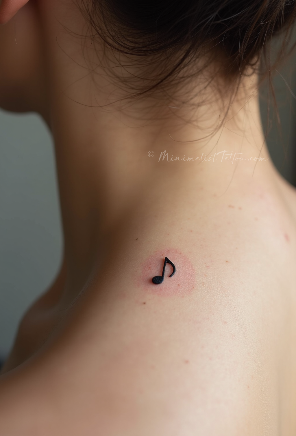 Small music note tattoo